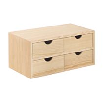 Mini Bloc de Rangement Pin 4 Tiroirs 40x18,5x20cm - ASTIGARRAGA