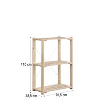 Etagère nova 3 tablettes