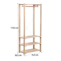 Etagère penderie nova 4 tablettes