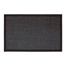 LIVING FIBRAS - Tapis vinyle tressé Noir 120X180