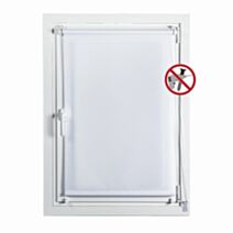 Store enrouleur tamisant Clip&Fix blanc 120x180cm