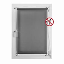 Store enrouleur tamisant Clip&Fix gris 90x180cm