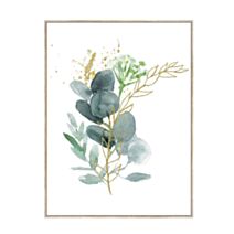 Toile peinte Végétal or 35x50cm - MARCO MUEBLE
