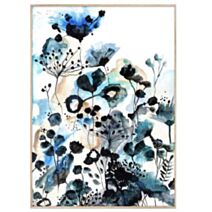 Toile peinte Bouquet bleu 35x50cm - MARCO MUEBLE