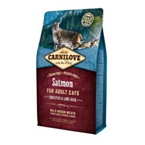 Croquettes chat poils longs saumon 2kg - CARNILOVE