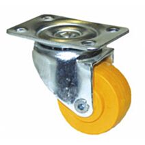 roulette pivotante ø30 orange - CAUJOLLE