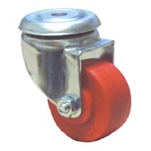 roulette pivotante ø30 rouge - CAUJOLLE