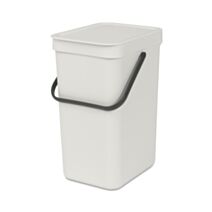 Poubelle de cuisine Sort & Go Light Grey 12L - BRABANTIA 