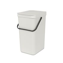 Poubelle de cuisine Sort & Go Light Grey 16L - BRABANTIA 