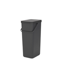 Poubelle de tri Sort & Go 40L gris - BRABANTIA