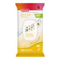 Lingettes végétales oreilles & yeux chien et chat x30 - BEAPHAR