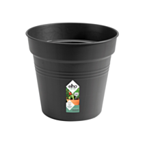 Pot plastique 11cm Green Basics noir - ELHO