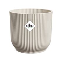Pot Vibes Fold rond mini en plastique recyclé 7cm blanc lin - ELHO