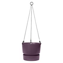 Pot Greenville suspension en plastique recyclé 24cm vintage prune - ELHO