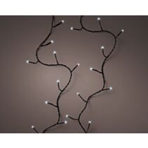 Guirlande LED clignotante pour l'extérieur 12 m 120 lumières blanc froid - LUMINEO