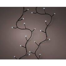 Guirlande LED clignotante pour l'extérieur 12 m 120 lumières blanc froid - LUMINEO