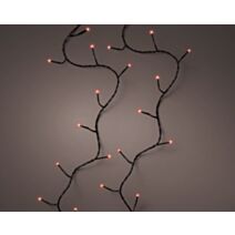 Guirlande électrique 240 LED clignotante extérieure - 18 m - Lumière rouge