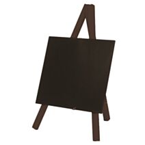 Mini Tripod Ardoise Securit® De Table Bois Avec Finition Noir Laqué 24x15cm