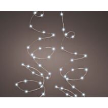 Guirlande extérieure de Noël lumières clignotantes blanches - 12 m
