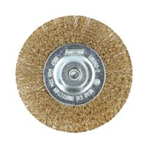Brosse perceuse circulaire laiton ondulé Ø100mm - NORTON
