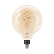 Ampoule filament connectée G200 E27 CCT transparent 40W - PHILIPS