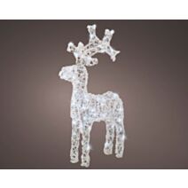 Décoration extérieure Cerf 50 lumières clignotantes H.61cm - LUMINEO