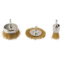 Assortiment 3 Brosses acier laitonnée - SCID