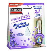 2 absorbeurs d'humidité Minifresh lavande - RUBSON
