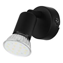 Spot simple led Buzz GU10 3W noir - EGLO