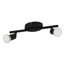 Spot double led Buzz GU10 3W noir - EGLO