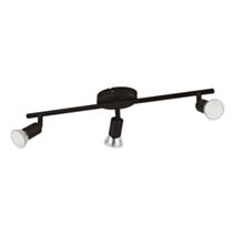Spot triple led Buzz GU10 3W noir - EGLO