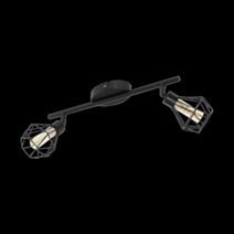 Spot double Zapata led 51 x 18 cm 2x3W noir - EGLO
