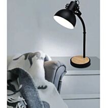 Lampe de table Lubenham E27x1 28W acier/bois - EGLO