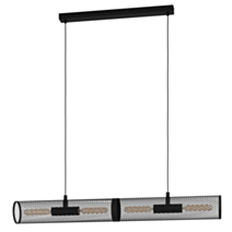 Suspension Redcliffe L108xL12,5xH.110cm Acier Noir 4xE27 - EGLO