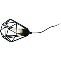 Lampe de Table Tarbes noir ø 175mm 1 x 60W E27 - EGLO