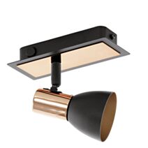 Spot Barnham LED/3,3W noir/cuivre