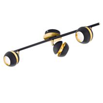 Réglette 3 lumières Nocito GU10-LED/3,3W noir/or