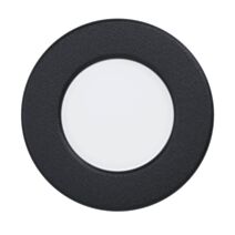 Spot LED encastrable Fueva 5 noir ø 86 mm LED incl. 2.7W 4000k IP44 - EGLO