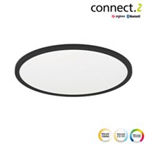 Plafonnier LED Connecté Rovito-z acier 16,5W noir - EGLO
