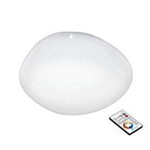 Plafonnier LED connecté SILERAS-Z acier galet blanc - EGLO