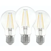 Lot de 3 ampoules LED E27 7W blanc chaud - EGLO