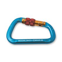 Porte-mousqueton à linguet et vis de sécurité