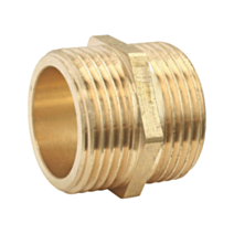 Mamelon laiton double mâle 15/21