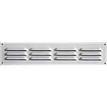 grille alu blanc 240x50mm - avec moustiquaire - AUTOGYRE