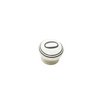 Bouton meuble Chiffre 0 Céramique Noir ø39mm h22mm - B BEAUTY