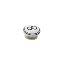 Bouton meuble Chiffre 8 Céramique Noir ø39mm h22mm - B BEAUTY
