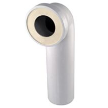 Pipe rigide PVC longue coudée mâle blanche pour WC diam.100 - FITT