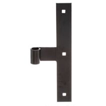 Penture milieu bout droit Ø14mm 25x3,5x0,4cm laqué noir - ALBERTS