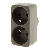 Fiche 2 prises Biplite 16a DROITE TAUPE PP