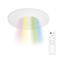 Spot Encastré LED Fixe Idual Connected Fortesa Métal Blanc Ø9,5cm